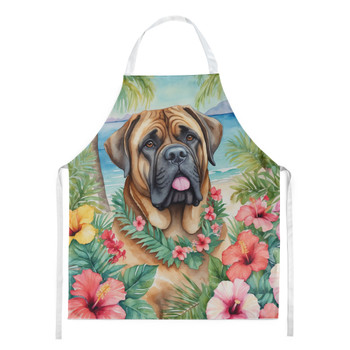 Mastiff Luau Cooking Kitchen Apron product image at NuMercy
