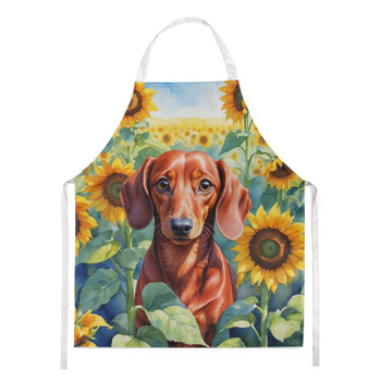 Dachshund in Sunflowers Cooking Kitchen Apron DAC6065 product image at NuMercy