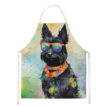 Scottish Terrier Hippie Dawg Cooking Kitchen Apron DAC2557 product image at NuMercy
