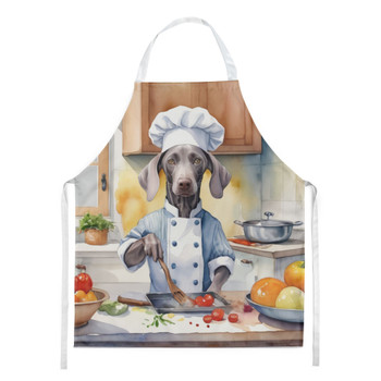 Weimaraner The Chef Cooking Kitchen Apron product image at NuMercy