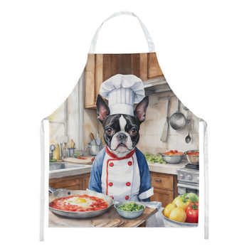 Boston Terrier The Chef Cooking Kitchen Apron DAC6216 product image at NuMercy