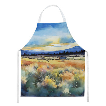 Nevada Sagebrush in Watercolor Cooking Kitchen Apron DAC1684 product image at NuMercy