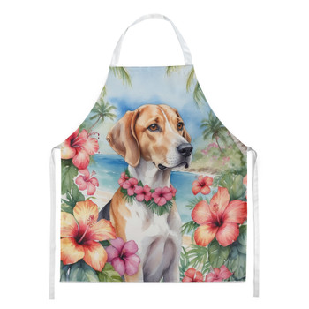 English Foxhound Luau Cooking Kitchen Apron product image at NuMercy