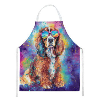 Cavalier Spaniel Hippie Dawg Cooking Kitchen Apron DAC2483 product image at NuMercy