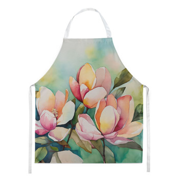 Mississippi Magnolia in Watercolor Cooking Kitchen Apron DAC1676 product image at NuMercy