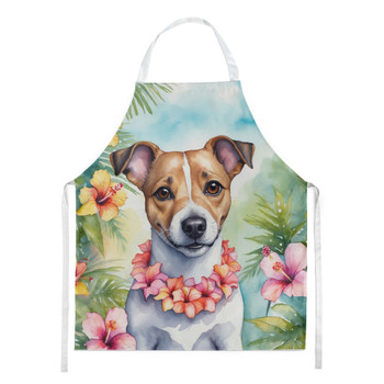 Jack Russell Terrier Luau Cooking Kitchen Apron product image at NuMercy