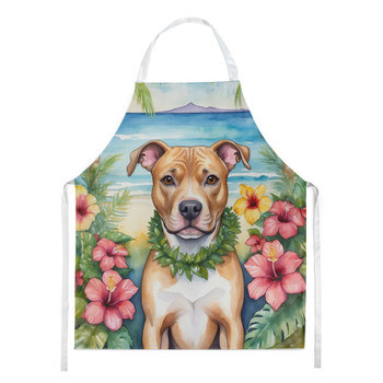 Pit Bull Terrier Luau Cooking Kitchen Apron DAC6490 product image at NuMercy