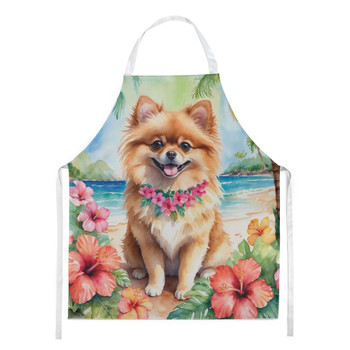 Pomeranian Luau Cooking Kitchen Apron DAC6493 product image at NuMercy