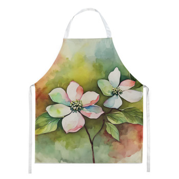 Virginia American Dogwood in Watercolor Cooking Kitchen Apron DAC1713 product image at NuMercy