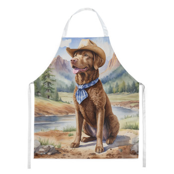 Chesapeake Bay Retriever Cowboy Welcome Cooking Kitchen Apron product image at NuMercy