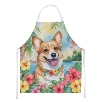 Corgi Luau Cooking Kitchen Apron DAC6414 product image at NuMercy