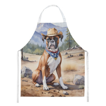 Boxer Cowboy Welcome Cooking Kitchen Apron DAC5862 product image at NuMercy