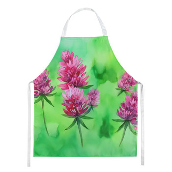 Vermont Red Clover in Watercolor Cooking Kitchen Apron product image at NuMercy