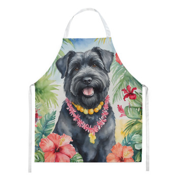 Bouvier des Flandres Luau Cooking Kitchen Apron product image at NuMercy