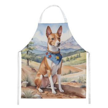 Basenji Cowboy Welcome Cooking Kitchen Apron product image at NuMercy