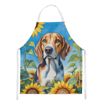 American Foxhound in Sunflowers Cooking Kitchen Apron product image at NuMercy