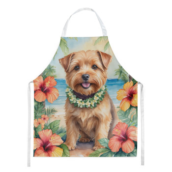 Norfolk Terrier Luau Cooking Kitchen Apron product image at NuMercy