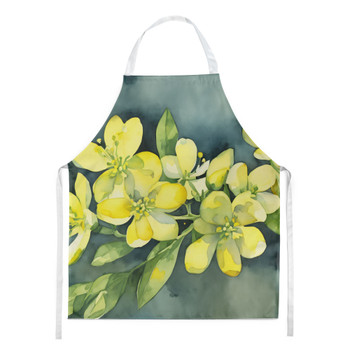 South Carolina Yellow Jessamine in Watercolor Cooking Kitchen Apron product image at NuMercy