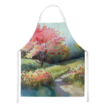 North Carolina Dogwoods in Watercolor Cooking Kitchen Apron DAC1693 product image at NuMercy