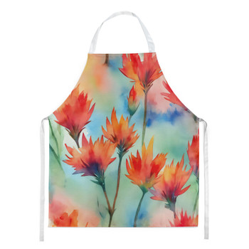 Wyoming Indian Paintbrush in Watercolor Cooking Kitchen Apron DAC1719 product image at NuMercy