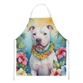 Pit Bull Terrier Luau Cooking Kitchen Apron DAC6489 product image at NuMercy