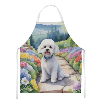 Bichon Frise Spring Path Cooking Kitchen Apron product image at NuMercy