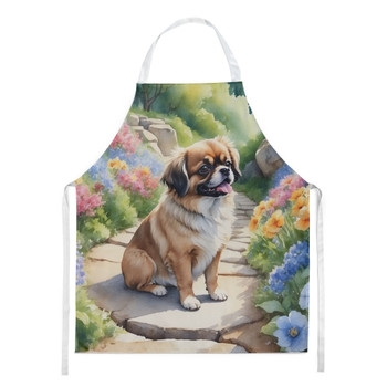 Tibetan Spaniel Spring Path Cooking Kitchen Apron product image at NuMercy