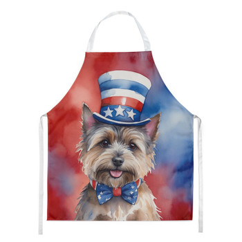 Cairn Terrier Patriotic American Cooking Kitchen Apron DAC5676 product image at NuMercy