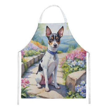 Rat Terrier Spring Path Cooking Kitchen Apron product image at NuMercy
