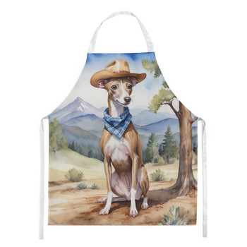 Italian Greyhound Cowboy Welcome Cooking Kitchen Apron DAC5921 product image at NuMercy