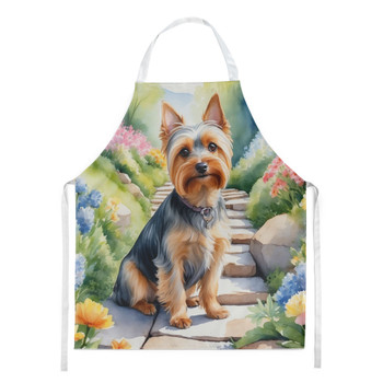Silky Terrier Spring Path Cooking Kitchen Apron product image at NuMercy