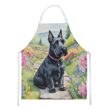 Scottish Terrier Spring Path Cooking Kitchen Apron product image at NuMercy
