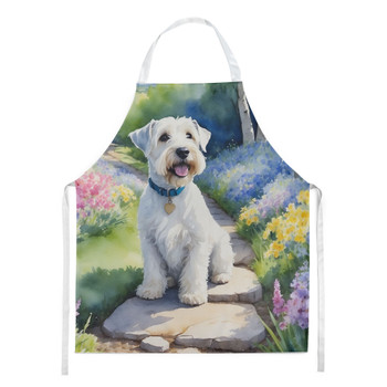 Sealyham Terrier Spring Path Cooking Kitchen Apron product image at NuMercy