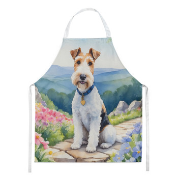 Fox Terrier Spring Path Cooking Kitchen Apron product image at NuMercy