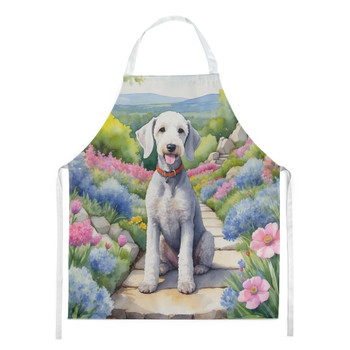 Bedlington Terrier Spring Garden Cooking Kitchen Apron product image at NuMercy