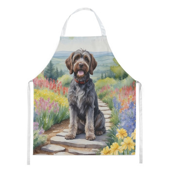 Wirehaired Pointing Griffon Spring Path Cooking Kitchen Apron product image at NuMercy