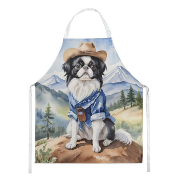 Japanese Chin Cowboy Welcome Cooking Kitchen Apron product image at NuMercy