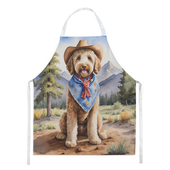Labradoodle Cowboy Welcome Cooking Kitchen Apron DAC5933 product image at NuMercy