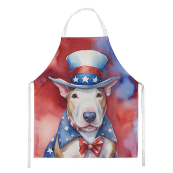 Bull Terrier Patriotic American Cooking Kitchen Apron product image at NuMercy