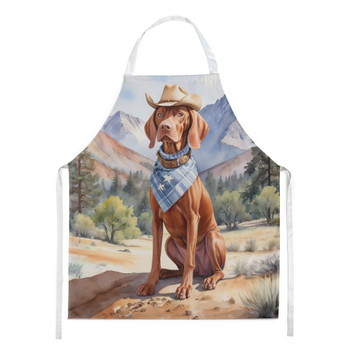 Vizsla Cowboy Welcome Cooking Kitchen Apron product image at NuMercy