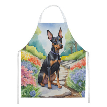 Manchester Terrier Spring Path Cooking Kitchen Apron product image at NuMercy