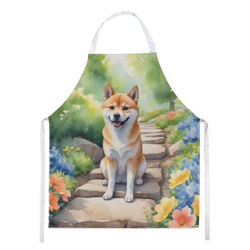 Shiba Inu Spring Path Cooking Kitchen Apron product image at NuMercy