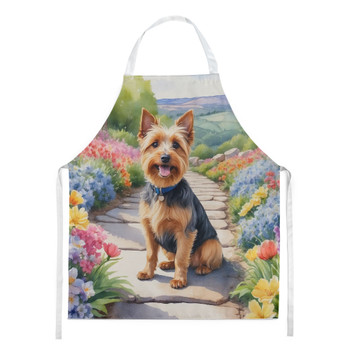 Australian Terrier Spring Garden Cooking Kitchen Apron product image at NuMercy