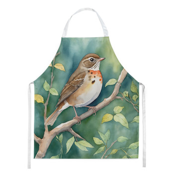 Vermont Hermit Thrush Cooking Kitchen Apron product image at NuMercy