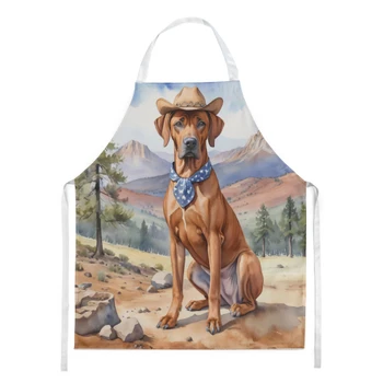 Rhodesian Ridgeback Cowboy Welcome Cooking Kitchen Apron product image at NuMercy