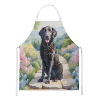 Curly-Coated Retriever Spring Path Cooking Kitchen Apron product image at NuMercy