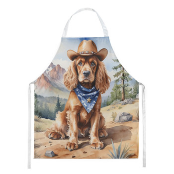Cocker Spaniel Cowboy Welcome Cooking Kitchen Apron DAC5881 product image at NuMercy