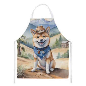 Shiba Inu Cowboy Welcome Cooking Kitchen Apron product image at NuMercy