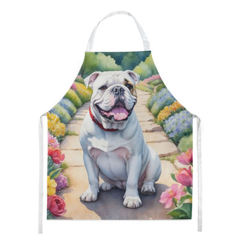 English Bulldog Spring Path Cooking Kitchen Apron DAC6621 product image at NuMercy