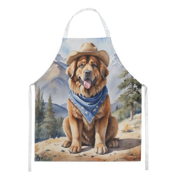 Tibetan Mastiff Cowboy Welcome Cooking Kitchen Apron product image at NuMercy